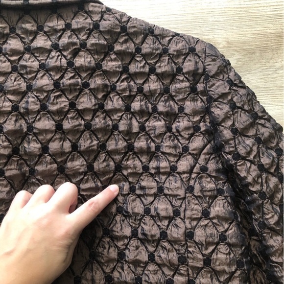 Joseph Ribkoff Dark Brown Quilted Jacket - Picture 11 of 11